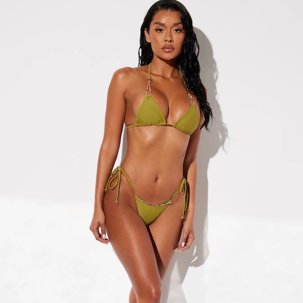 Fashion Nova Sunrise in Mexico Beaded Bikini